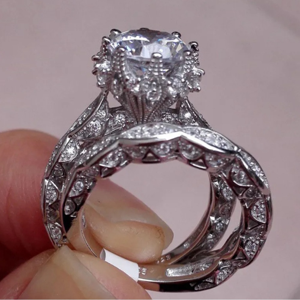 925 BRIDAL WEDDING RING - Picture 5 of 5